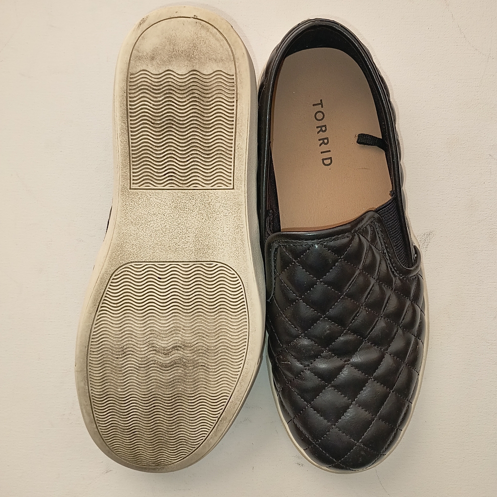 Torrid Black Quilted Slip-On Sneakers - Picture 3 of 6